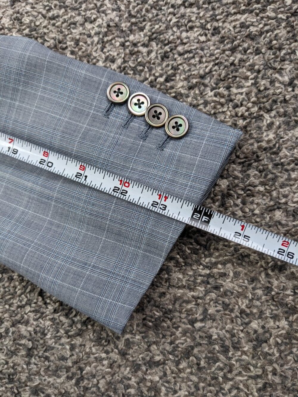 Brooks Brothers Black Fleece Suit Wool Gray Plaid Thom Browne 42R 34x30 *Flaws - Picture 11 of 16